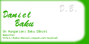 daniel baku business card